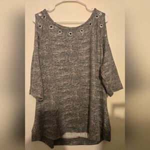 Belldini Charcoal Top with Grommet Accents